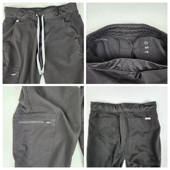 FIGS Womens Zamora Jogger Scrub Pants Size S Black W18SW2005P - Picture 5 of 8